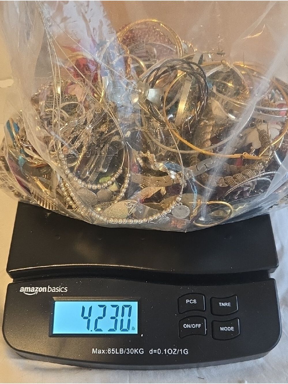 Mixed Jewelry Scrap & DIY Lot 4.2 lbs, Various Colors & Materials
